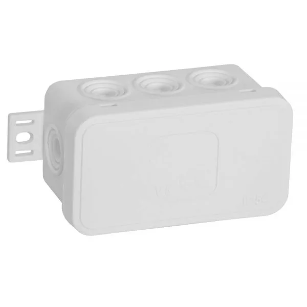 Puszka instalacyjna natynkowa typu KLIK 80x45x41mm hermetyczna IP54 biała