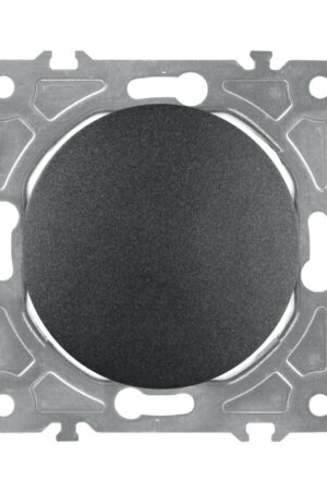 Włącznik pojedynczy czarny OVAL