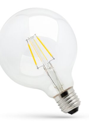 Żarówka LED GLOB G95 E27 230V 4W 2700K Clear Spectrum