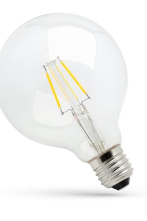Żarówka LED GLOB G125 E27 230V 8W 2700K Clear Spectrum