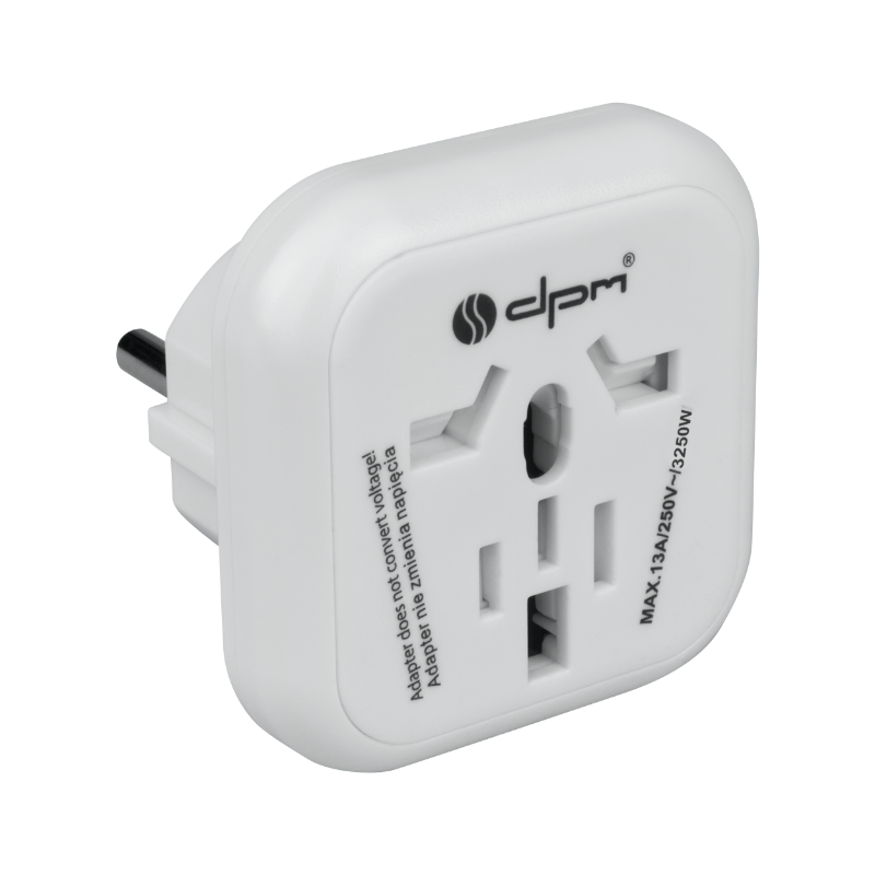 Adapter podróżny Europa biały