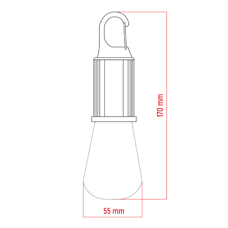 Lampa kempingowa LED ładowalna 120lm IPX4 - obrazek 5