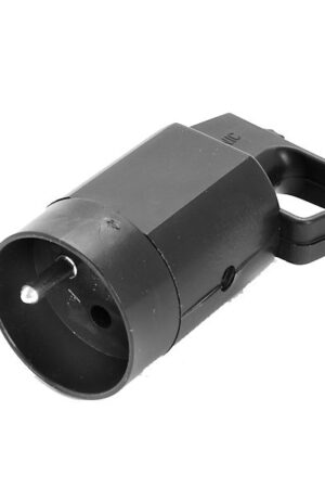 Gniazdo z uchem z uziemieniem 2P+Z 16A 250V IP20 czarne
