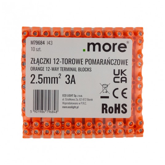 Złączka 12 torowa 2,5mm 3A