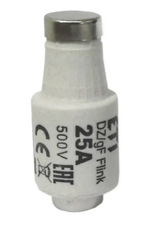 Wkładka bezpiecznikowa DII 25A gF 500V