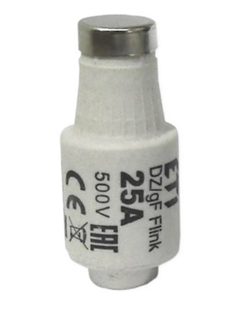 Wkładka bezpiecznikowa DII 25A gF 500V