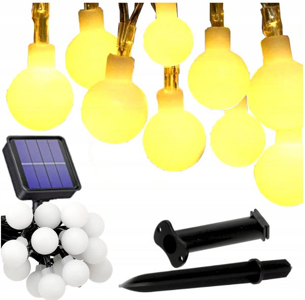 Girlanda solarna ogrodowa 30xLED 5m - obrazek 2