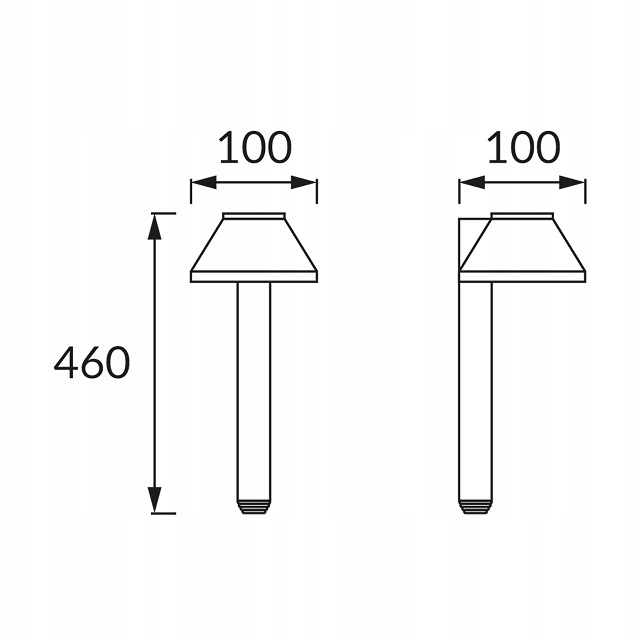 Oprawa ogrodowa solarna LED EKIER 6500K 8lm IP44 - obrazek 2