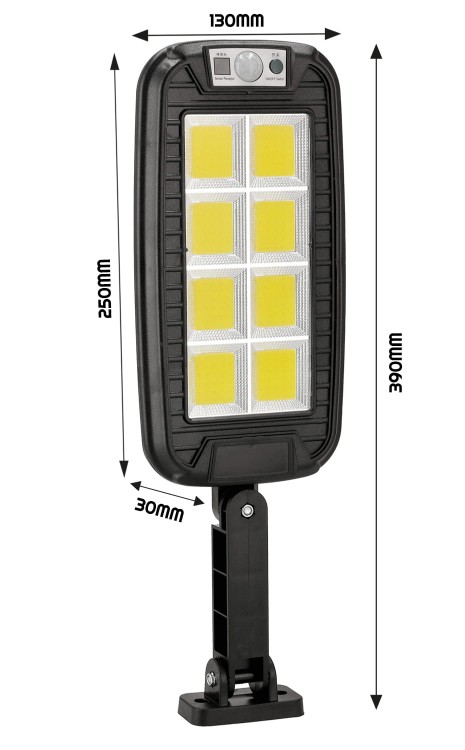 Lampa solarna LED COB z czujnikiem ruchu z pilotem ORAN 60W - obrazek 2