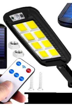 Lampa solarna LED COB z czujnikiem ruchu z pilotem ORAN 30W