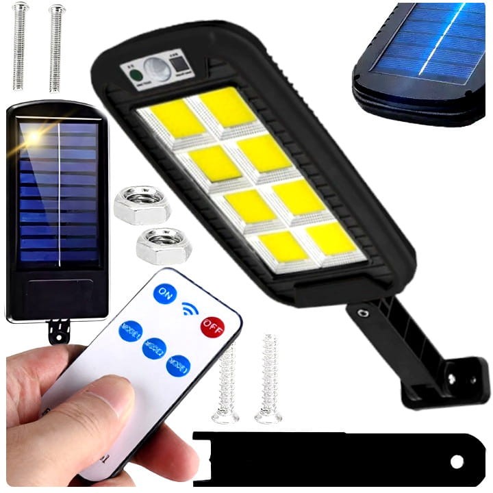 Lampa solarna LED COB z czujnikiem ruchu z pilotem ORAN 60W