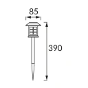 Oprawa ogrodowa solarna LED DONA 6500K 1lm IP44 - obrazek 2