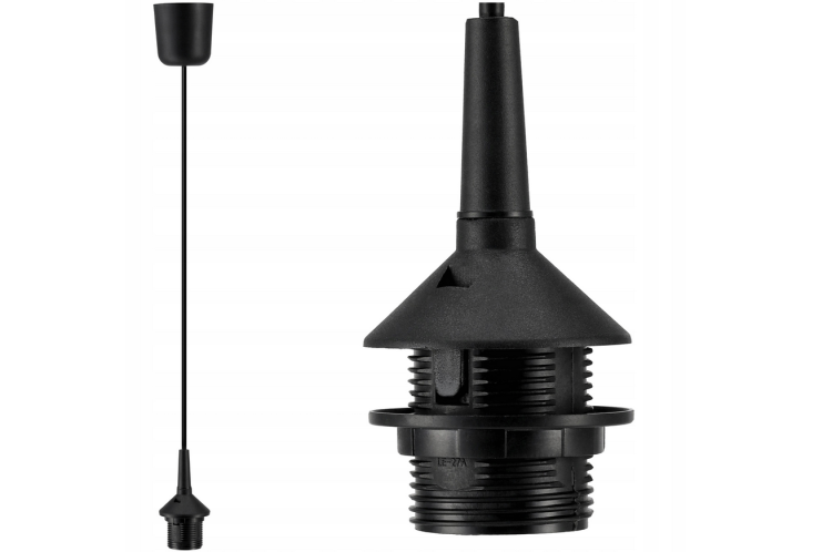Lampa wisząca E27 z oprawką budowlaną