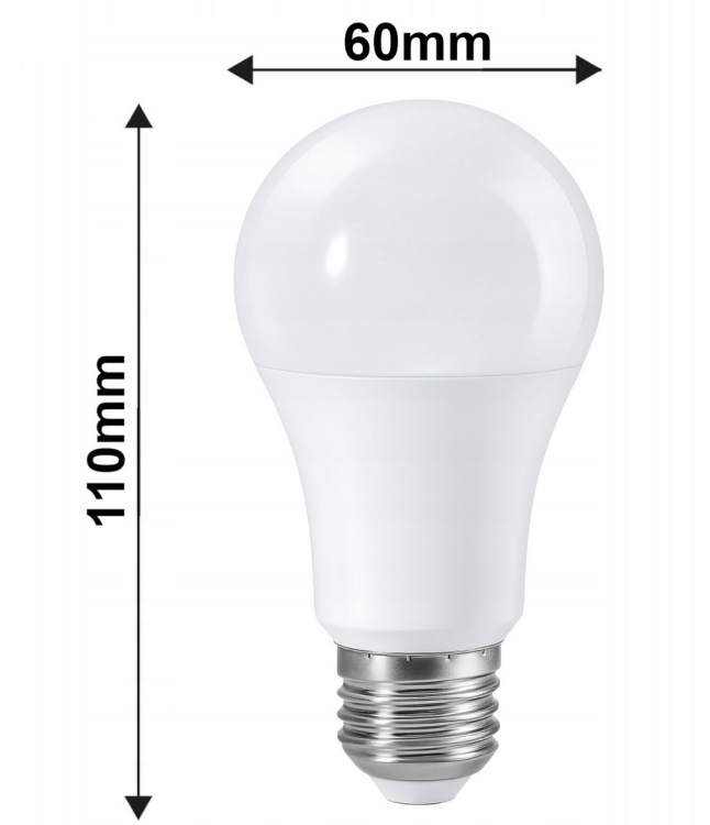 Żarówka LED E27 11W 1055lm 4000K z mikrofalowym czujnikiem PIR - obrazek 2
