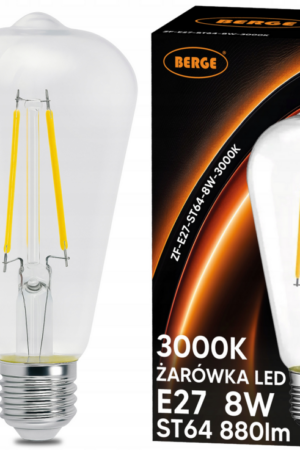 Żarówka LED E27 Filament ST64 6W 660lm 3000K