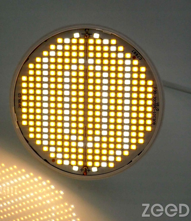 Żarówka do uprawy roślin ciepła + zimna 20W 300 LED czarna Full Spectrum - obrazek 3