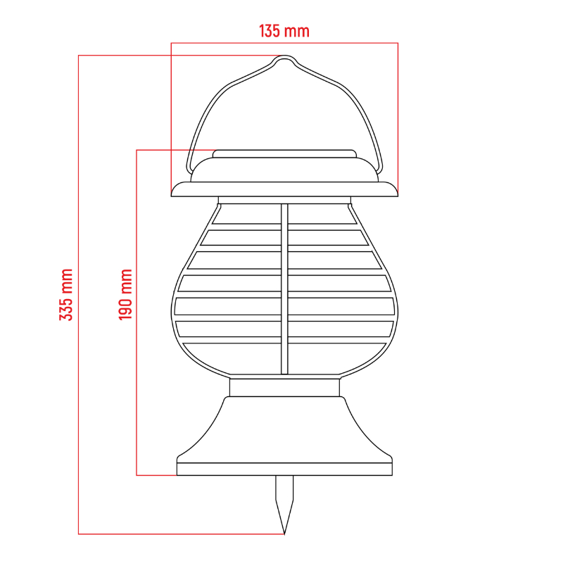 Lampa owadobójcza LED solarna 2 w 1 LUMIO - obrazek 8