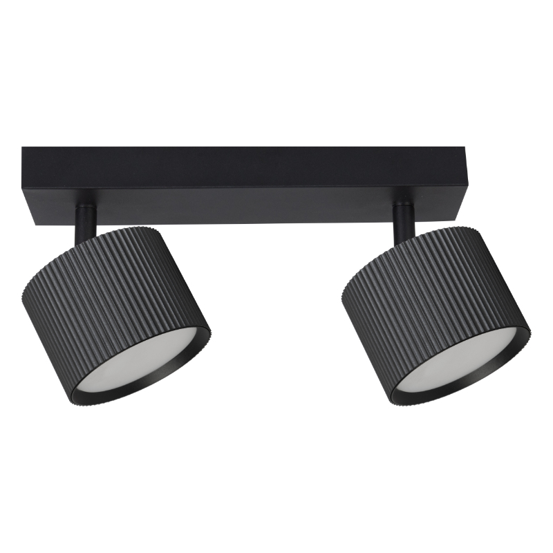 Lampa punktowa 2 x GX53 czarna