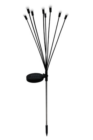 Lampa solarna 6 x LED ogrodowa z czujnikiem zmierzchu 73cm