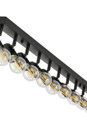 Lampa sufitowa VIKI 10xE27 czarna