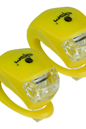 Zestaw lamp rowerowych LED silikonowych