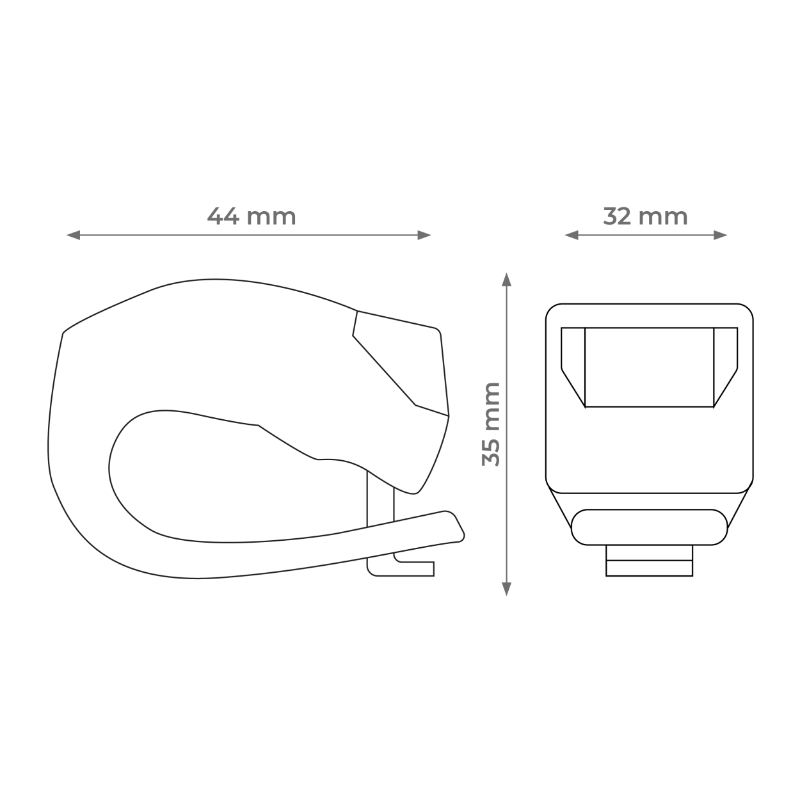 Zestaw lamp rowerowych LED silikonowych - obrazek 6