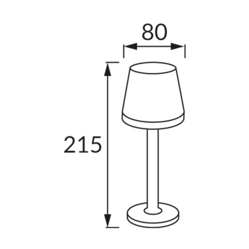 Lampka stołowa solarna LED TULIA - obrazek 2