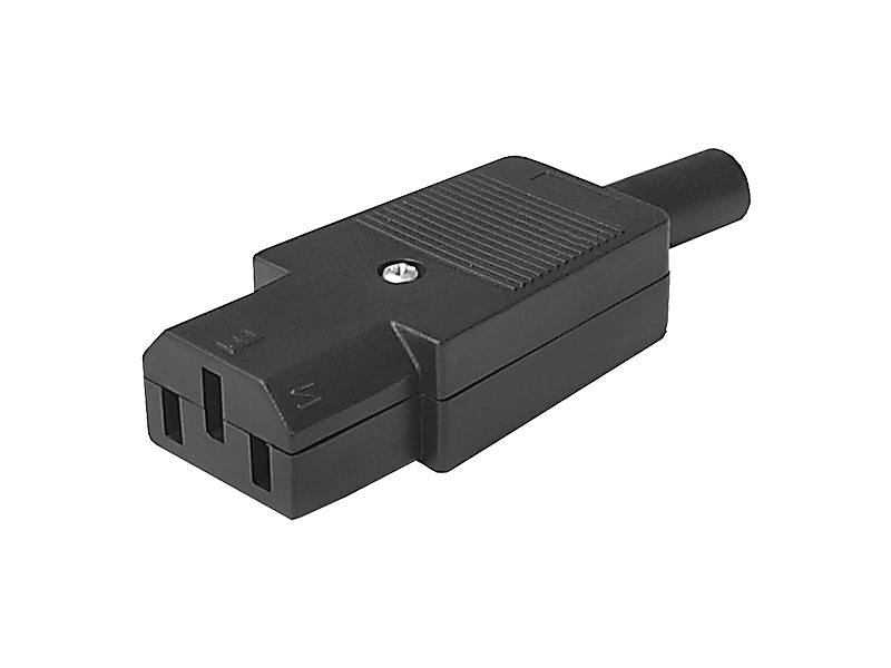 Wtyk zasilający C13 złącze komputerowe 230V 10A na kabel