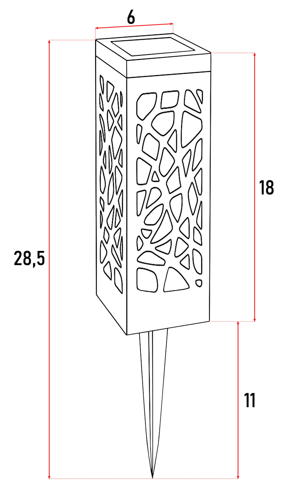 Lampa Solarna Ogrodowa LED Latarenka - obrazek 5
