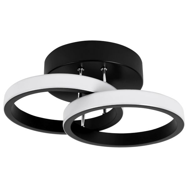 Lampa Sufitowa Wisząca LED 18W Czarna 4000K