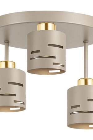 Lampa Sufitowa Żyrandol Kaszmir beżowa/ecru