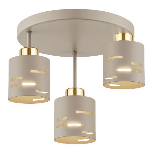 Lampa Sufitowa Żyrandol Kaszmir beżowa/ecru - obrazek 2