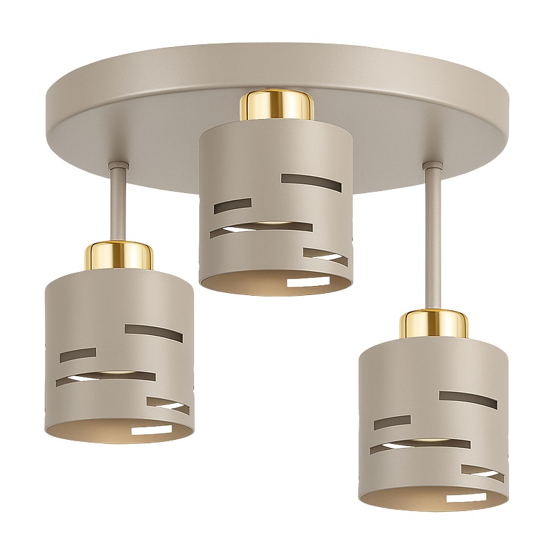 Lampa Sufitowa Żyrandol Kaszmir beżowa/ecru