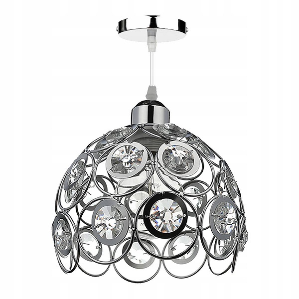 Lampa Wisząca Glamour Chrom 1x E27 - obrazek 3