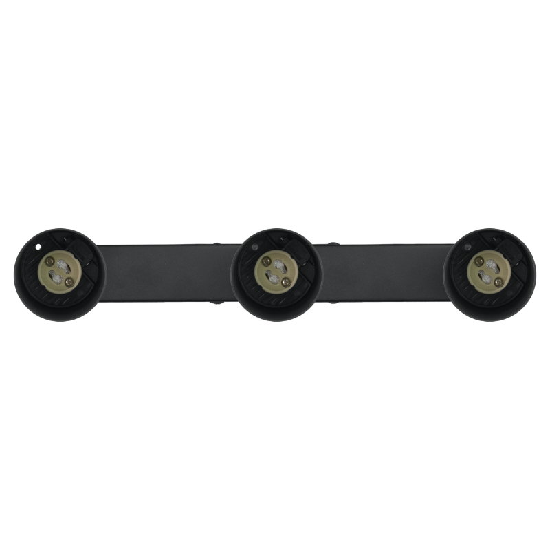 Lampa punktowa 3 x GU10 regulowana, czarna - obrazek 4
