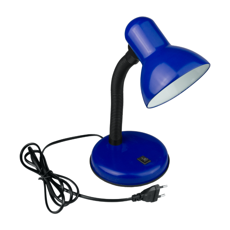 Lampka biurkowa E27 niebieska - obrazek 2