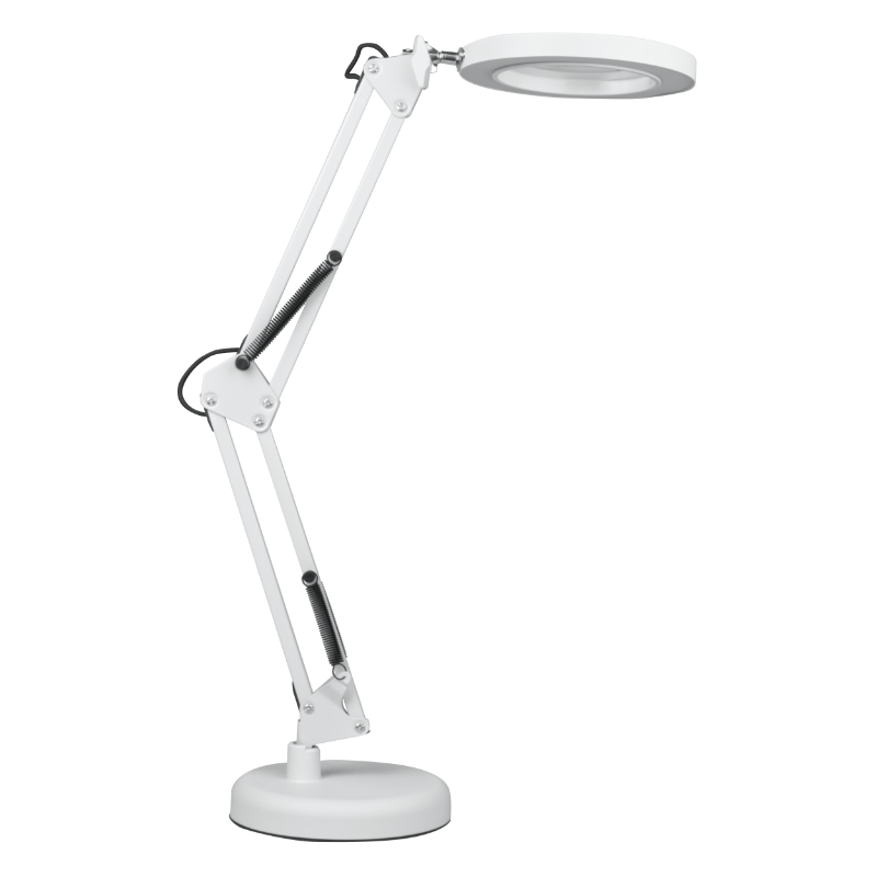 Lampka biurkowa LED z lupą USB 8W 450lm CCT biała - obrazek 2