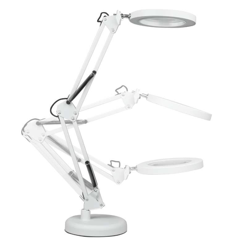 Lampka biurkowa LED z lupą USB 8W 450lm CCT biała - obrazek 3