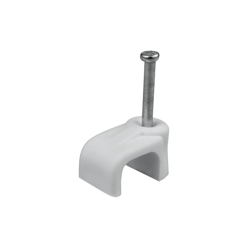 Uchwyt na kabel płaski 2x1mm2 biały