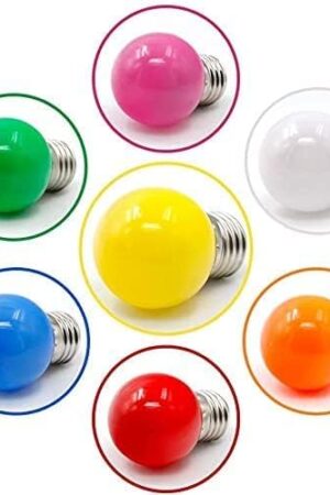 Kolorowe żarówki LED E27 3W 240lm