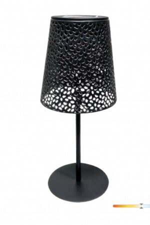 Lampa ogrodowa Solar LED LUVETRA 4000K IP44 czarna