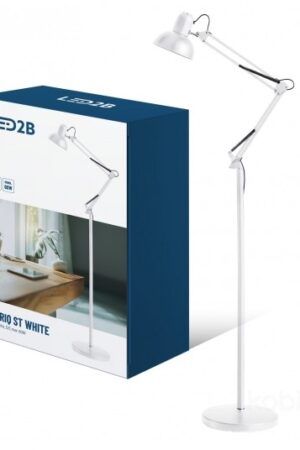 Lampa podłogowa AURIQ ST 1xE27 biała