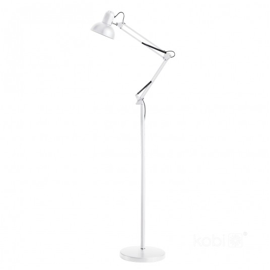 Lampa podłogowa AURIQ ST 1xE27 biała - obrazek 2
