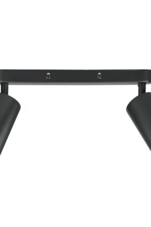 Lampa punktowa 2 x GU10 regulowana czarna