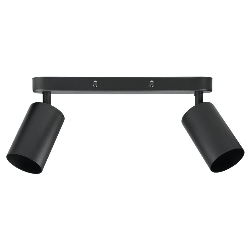 Lampa punktowa 2 x GU10 regulowana czarna
