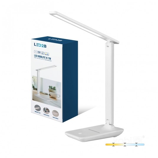 Lampka biurkowa LED NOBLITE N 7W 3CCT biała