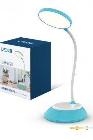 Lampka biurkowa LED VISUA DESK 5W niebieska