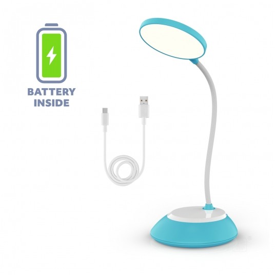 Lampka biurkowa LED VISUA DESK 5W niebieska - obrazek 2