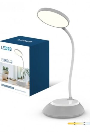 Lampka biurkowa LED VISUA DESK 5W szara