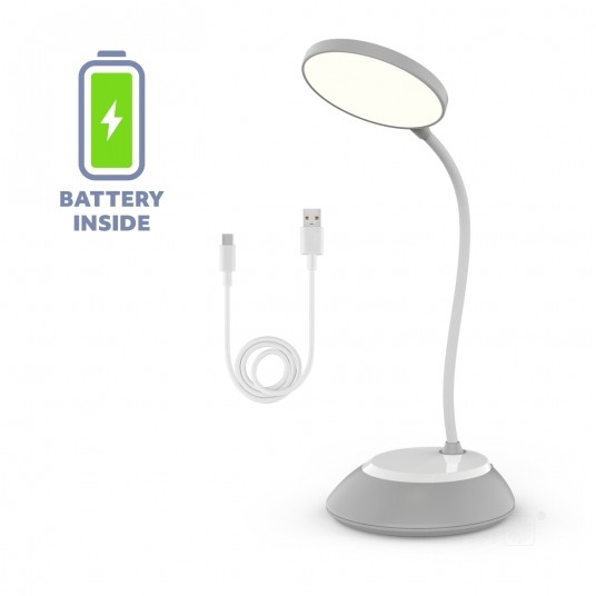 Lampka biurkowa LED VISUA DESK 5W szara - obrazek 2